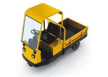 Single Operator ขับรถแทรกเตอร์ไฟฟ้ารถแทรกเตอร์สีเหลืองใช้งานง่าย