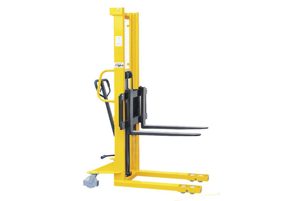 คุณภาพ  Flexible Manual Hydraulic Stacker , Manual Stacker Pallet Truck 1235mm ​Turning Radius โรงงาน